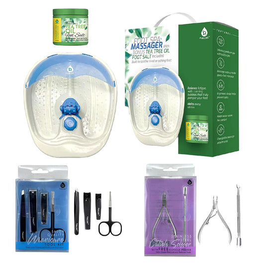 Ultimate Home Spa and Grooming Bundle Foot Spa Massager Salon