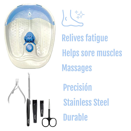 Ultimate Home Spa and Grooming Bundle Foot Spa Massager Salon